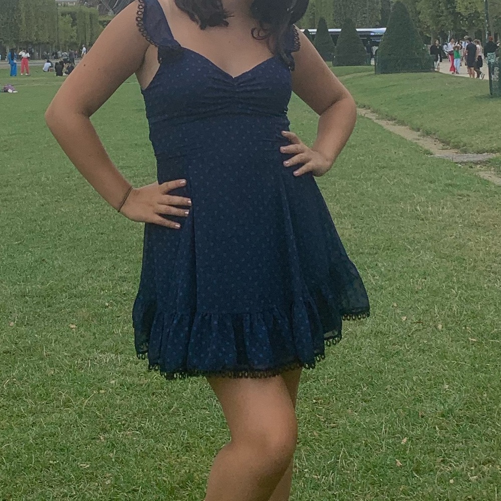 Navy blue Lucy in the sky dress